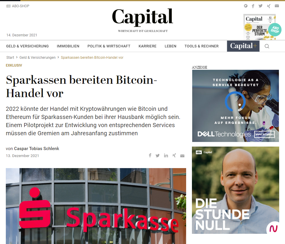 Capital: ドイツ語のビジネス月刊
https://www.capital.de/geld-versicherungen/sparkassen-bereiten-bitcoin-handel-vor